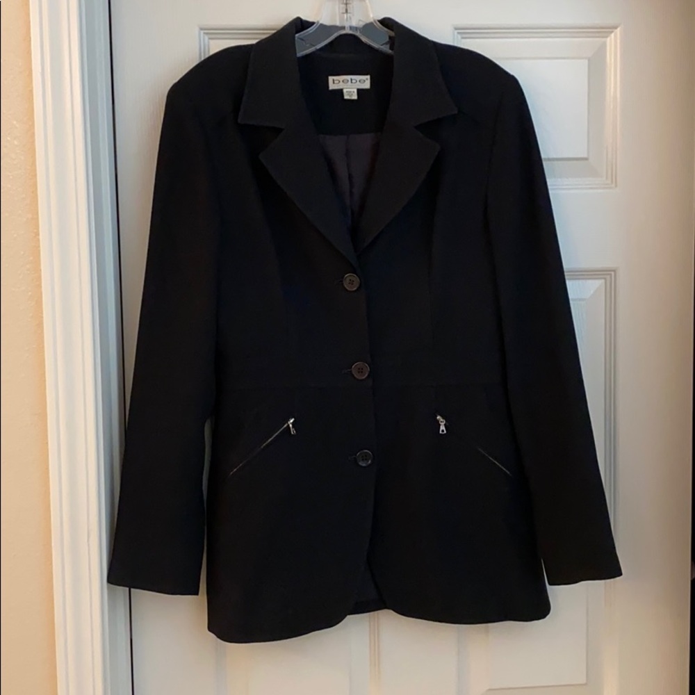 Bebe blazer black 10